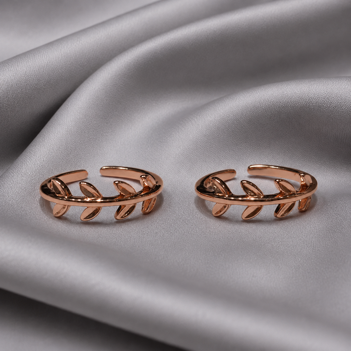 adjustable leaf toe jewelry