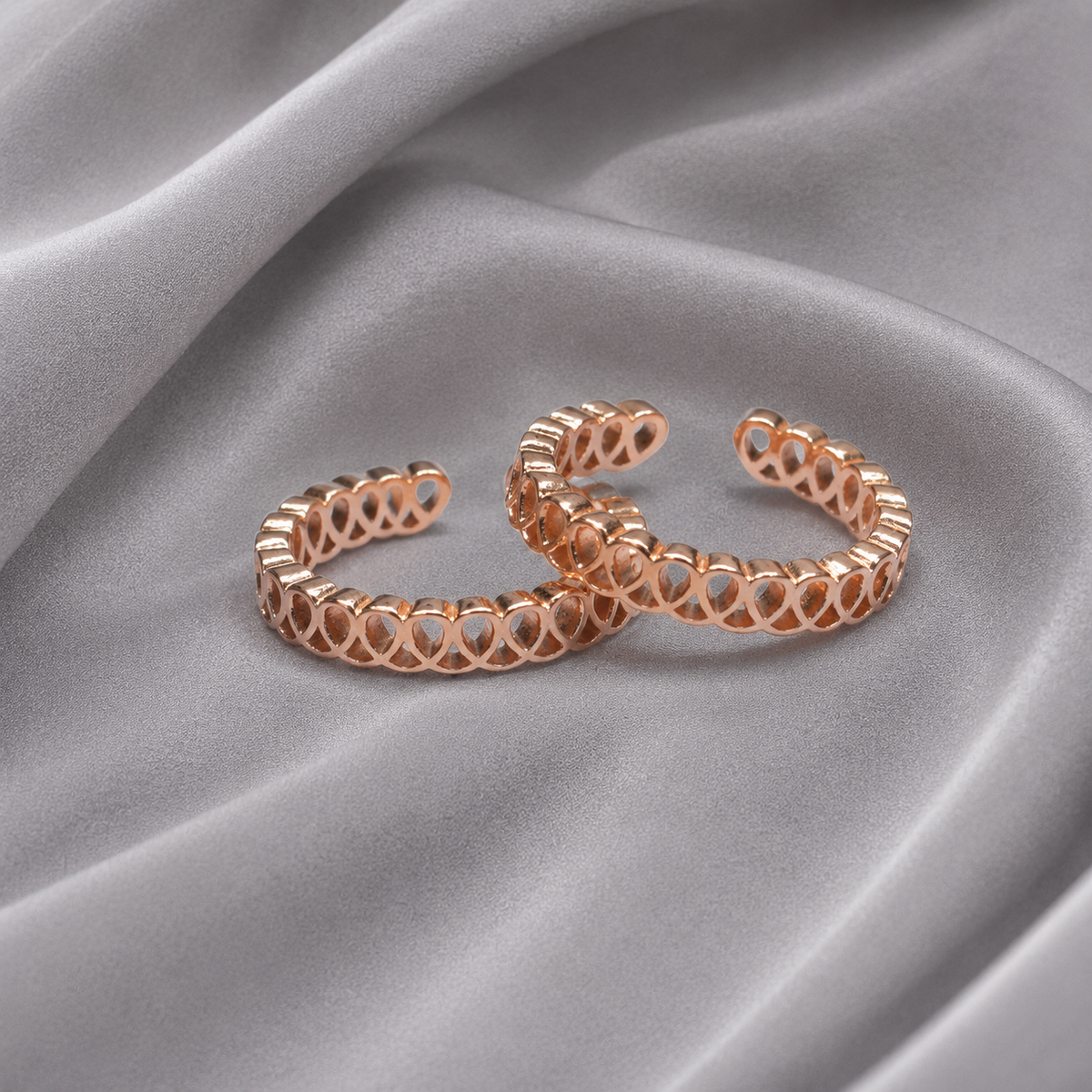 925 silver filigree toe ring