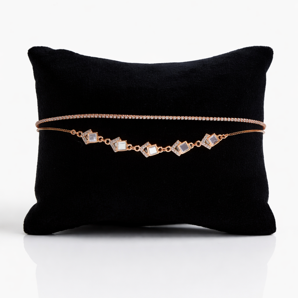 Geometric Charm Bracelet