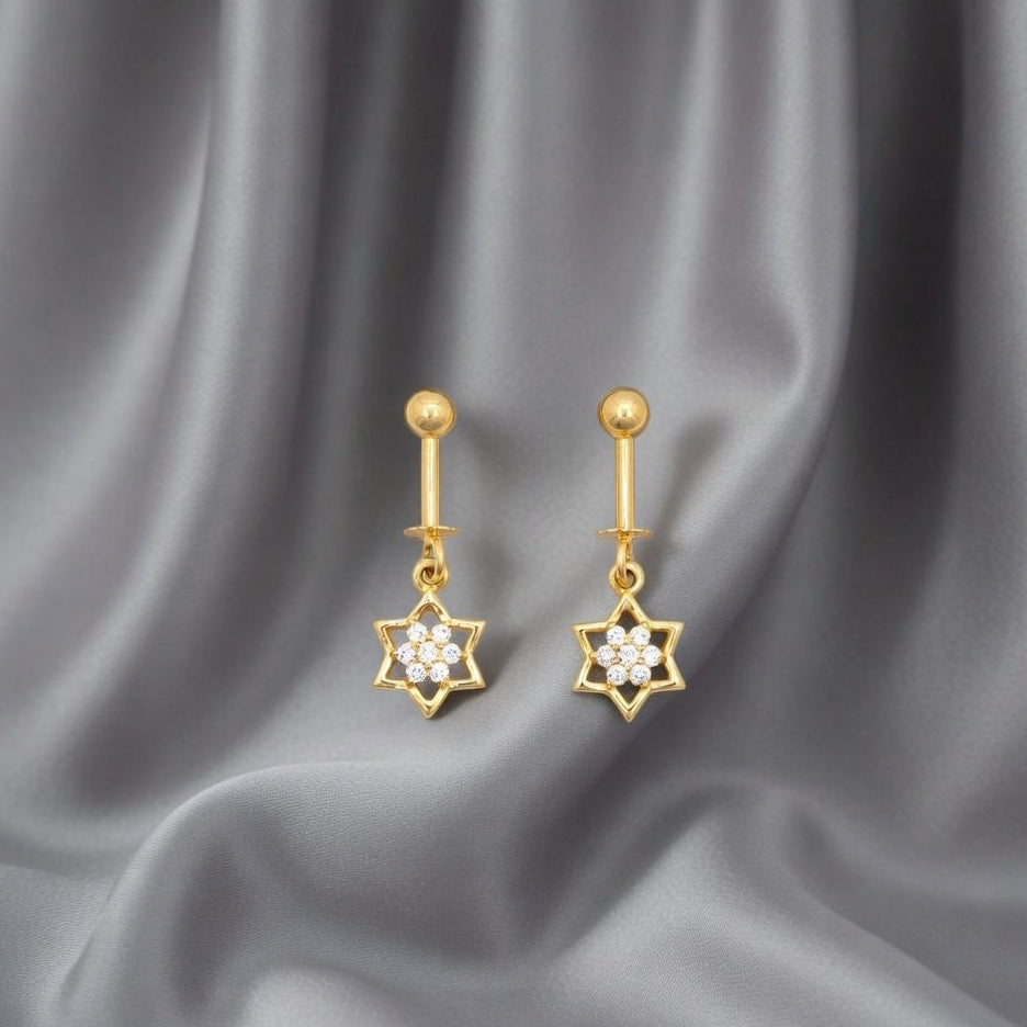 Elegant Star Drop Earrings