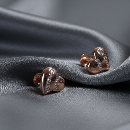 Sparkling Heart Earrings
