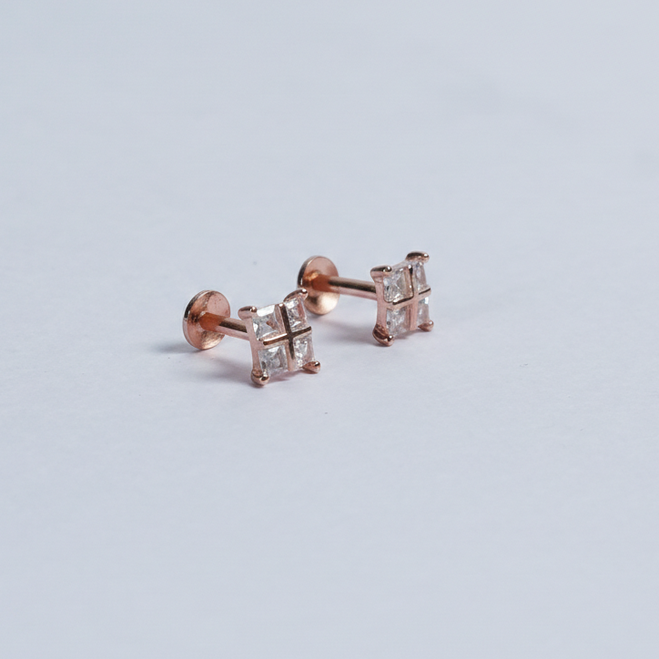 Grid Spark Earring