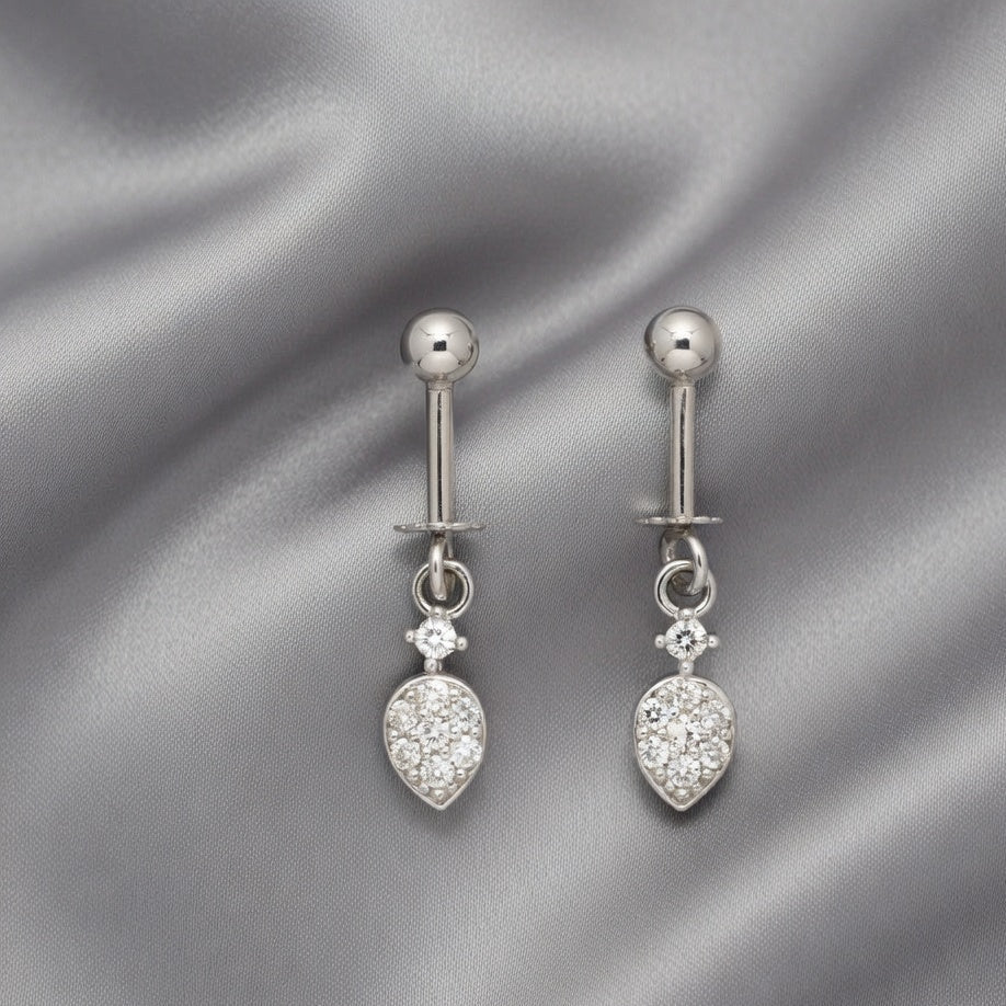 Elegant Silver Drop Earrings