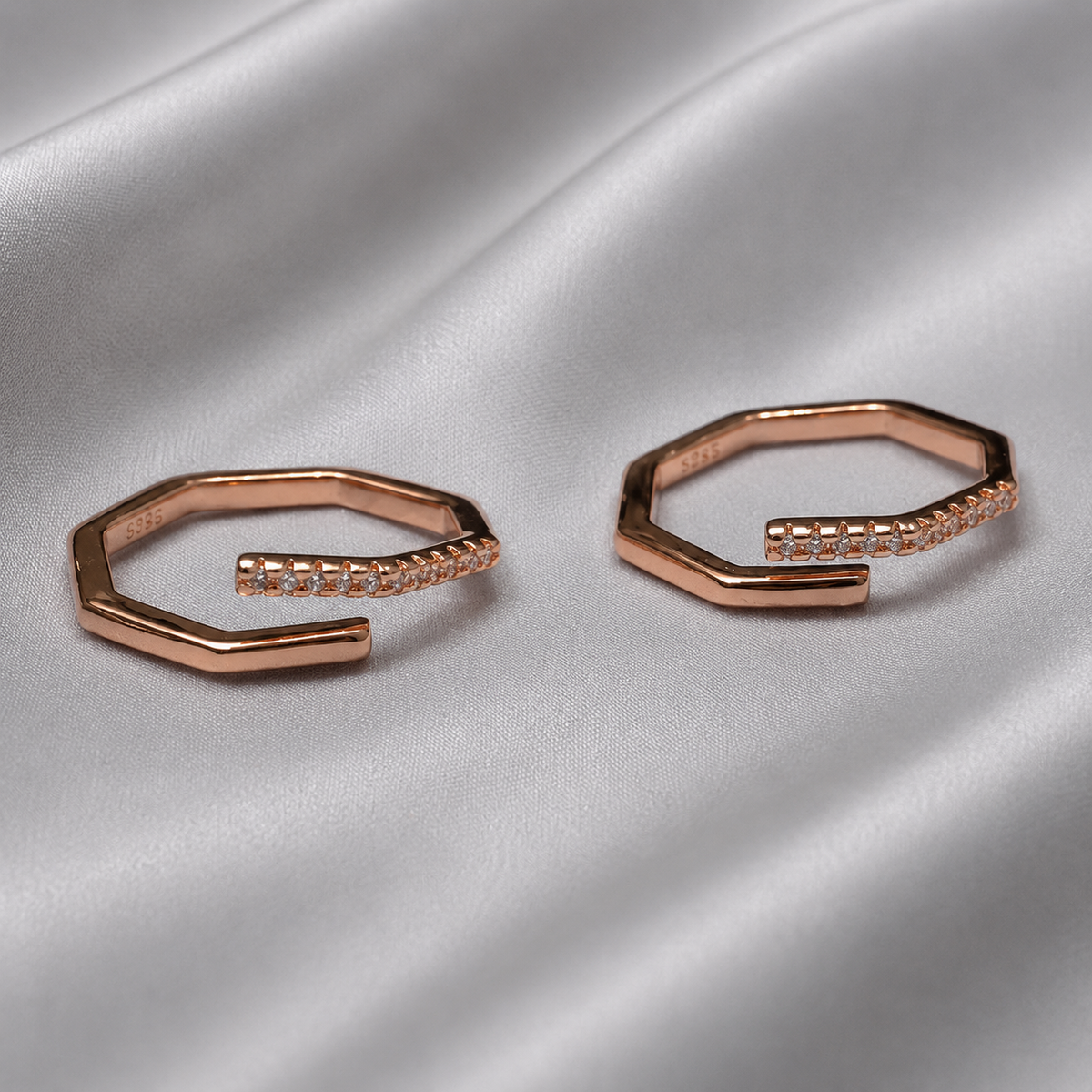 open band rose gold metti