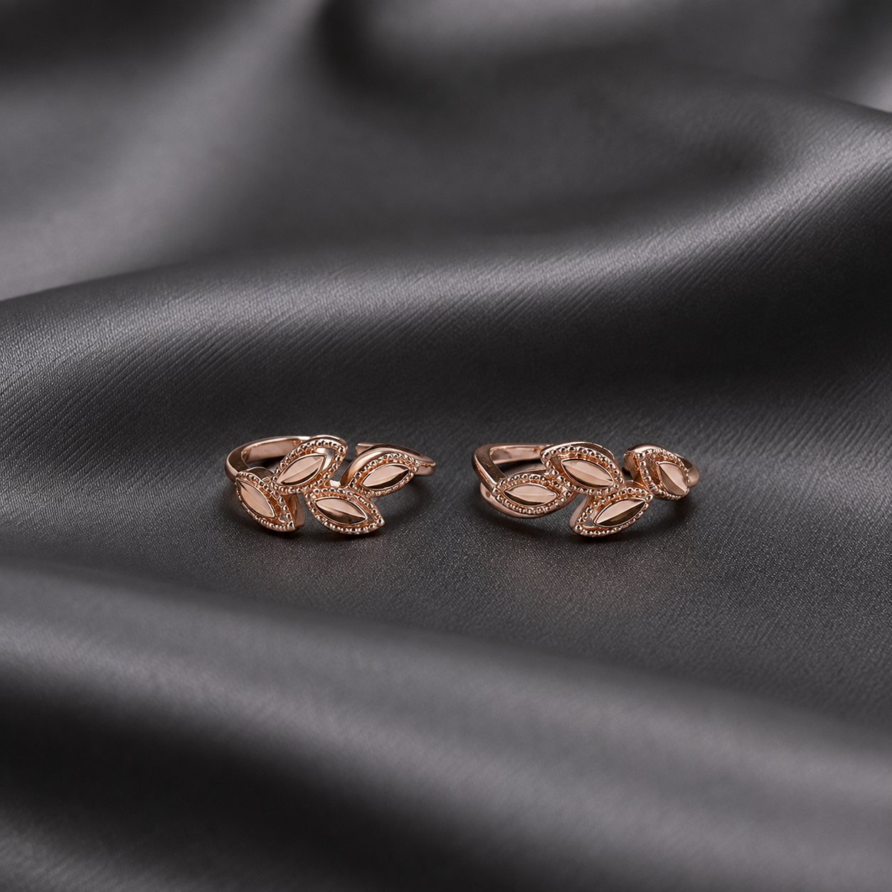 s92.5 leaf design toe ring