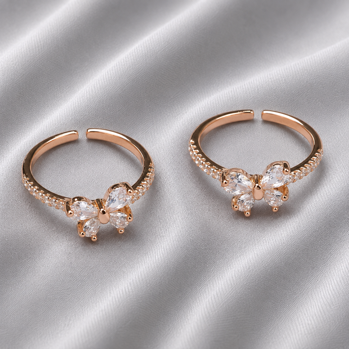 adjustable silver toe ring