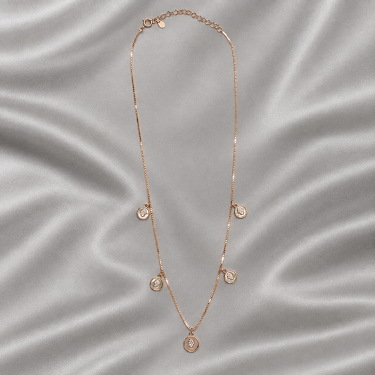  round charm necklace