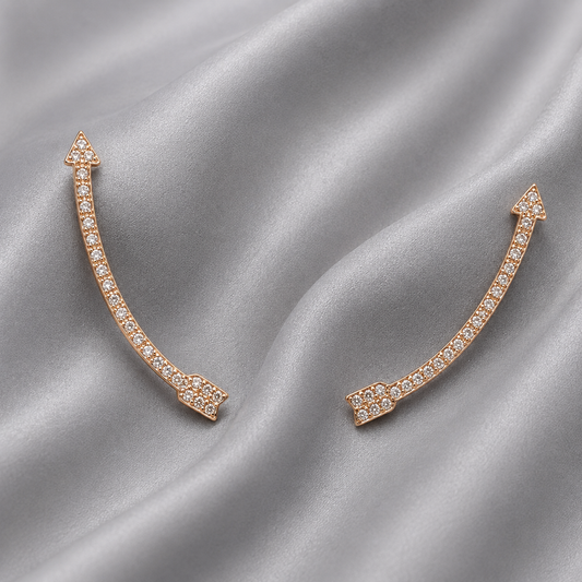 rose gold ear climbers