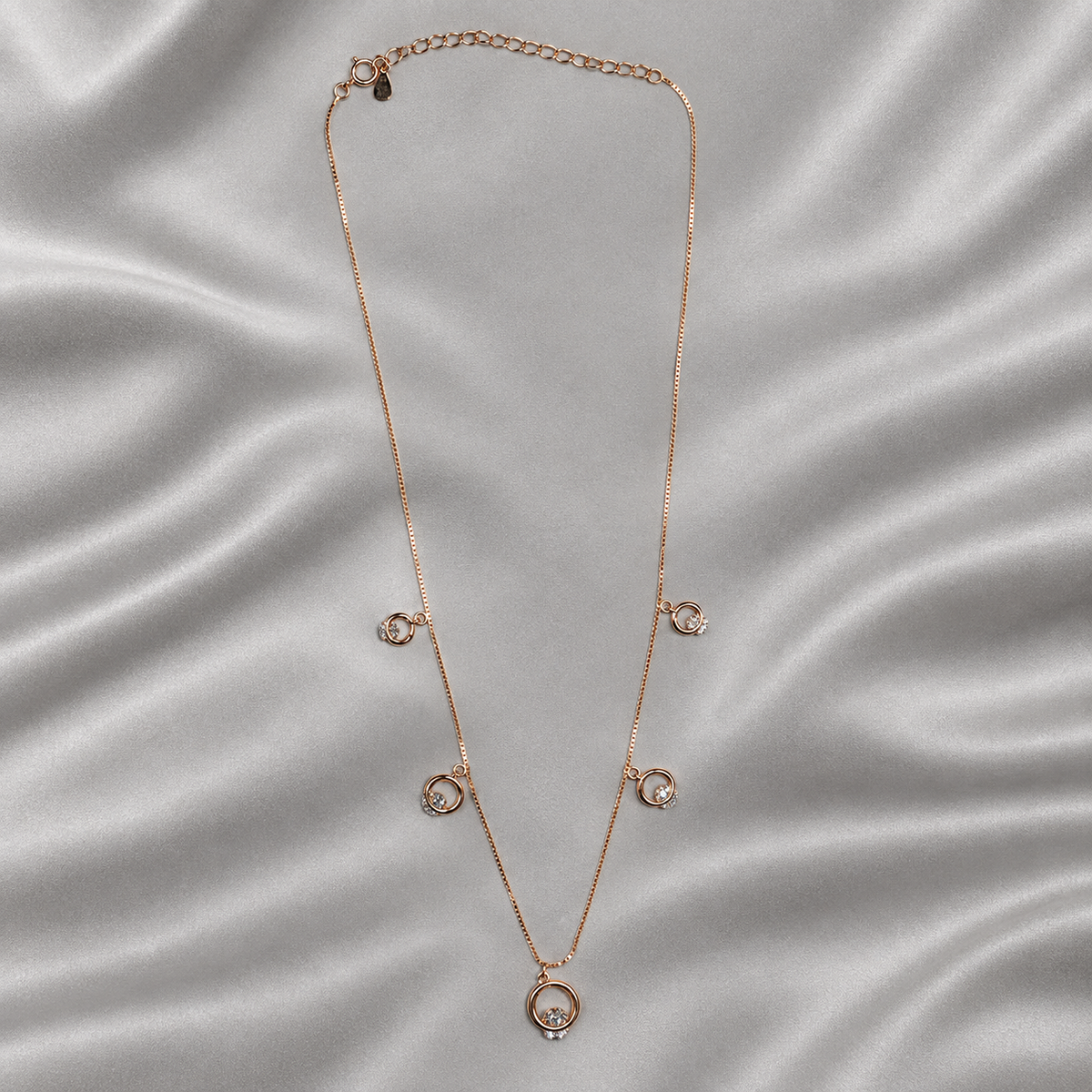 rose gold charm chain