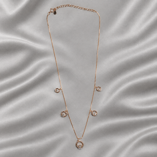 rose gold charm chain