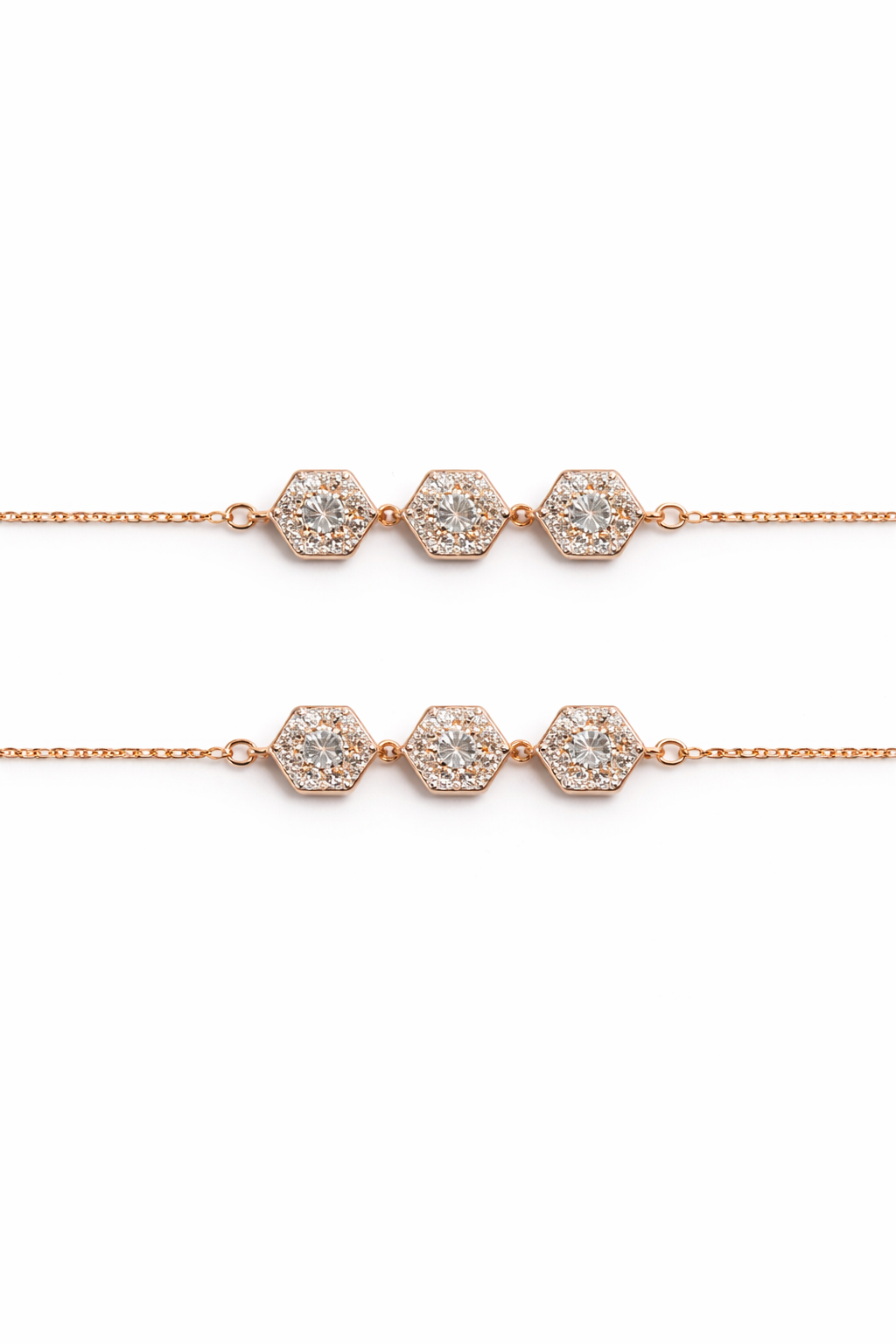 lightweight cz foot chain