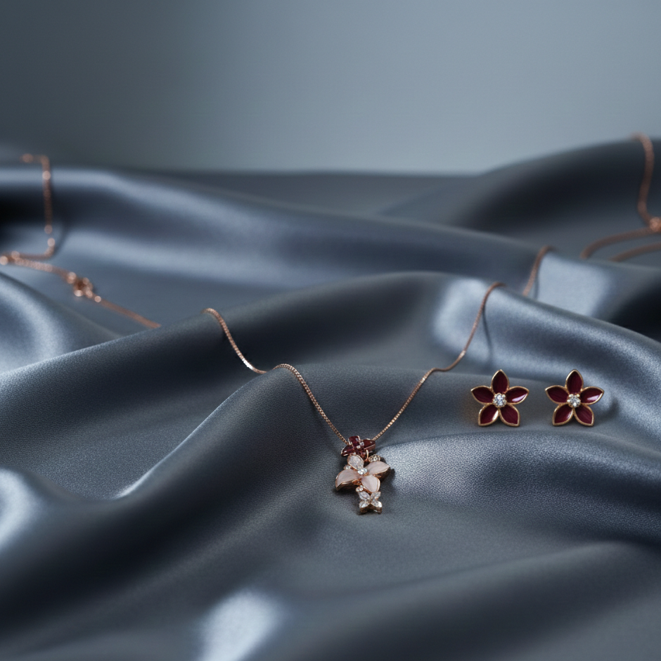 gold polished necklace