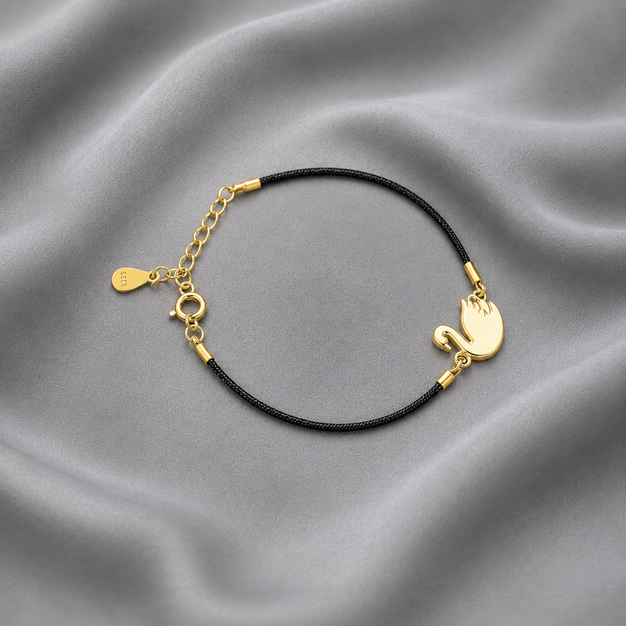 rose gold swan bracelet