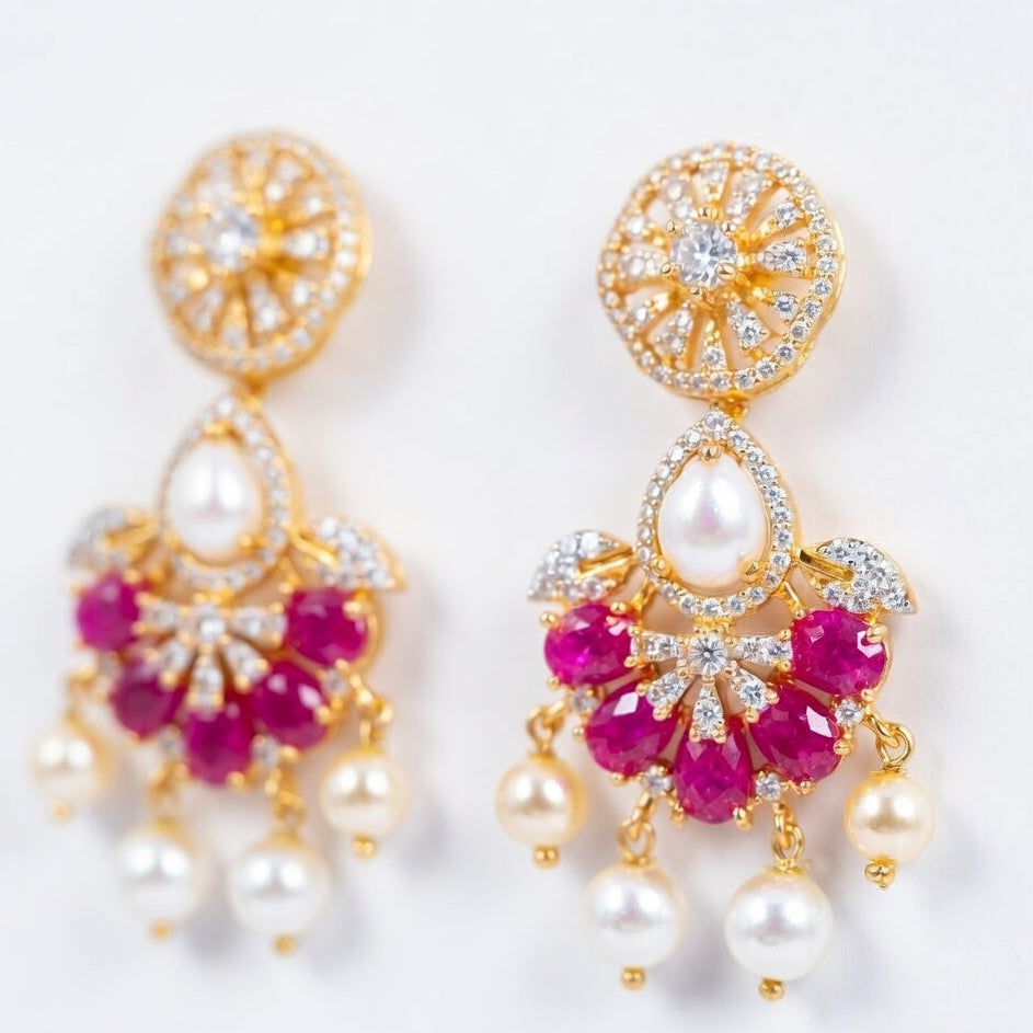Royal Pink Pearl Heritage Necklace Set