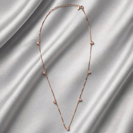 multicolor heart necklace