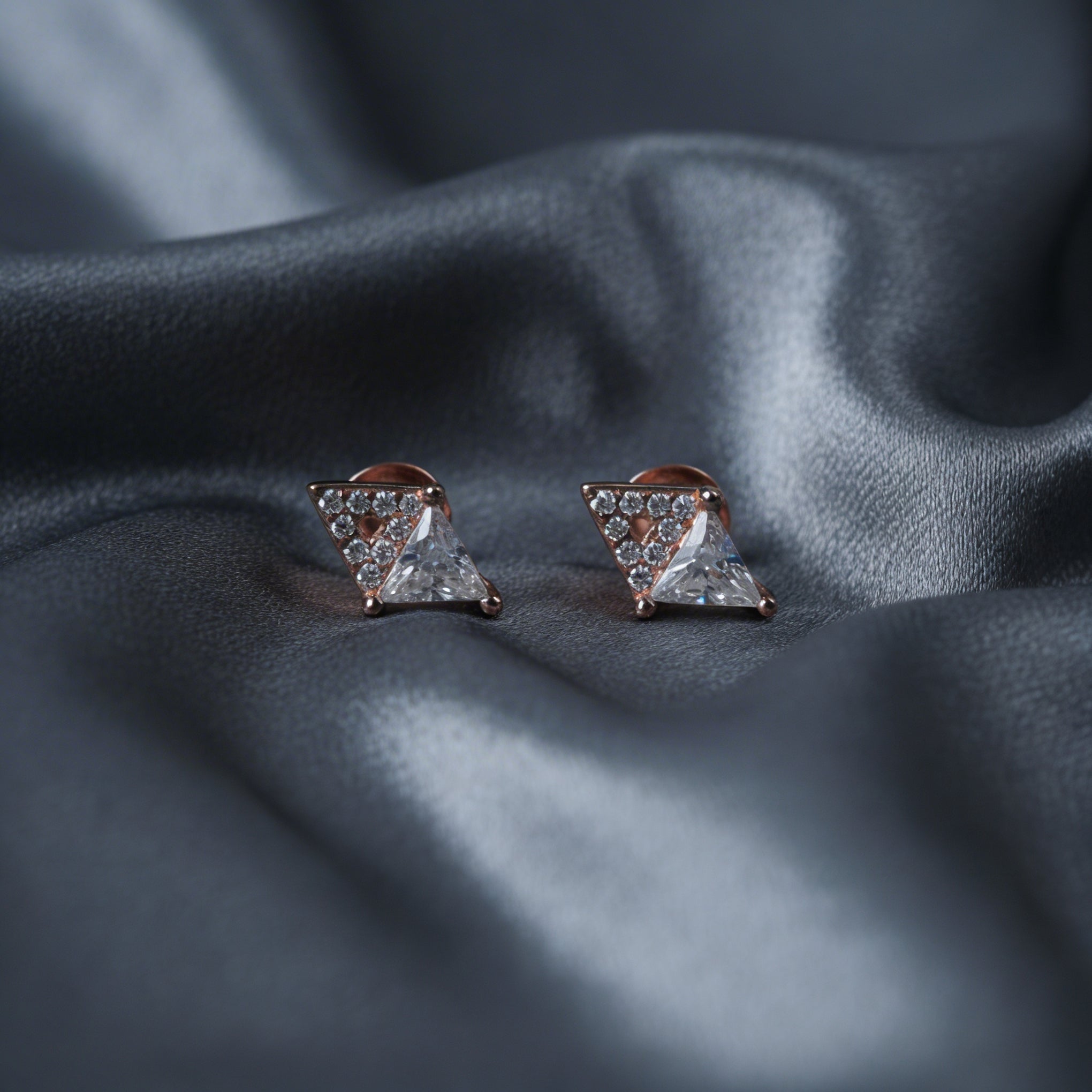 Diamond Triad Earing