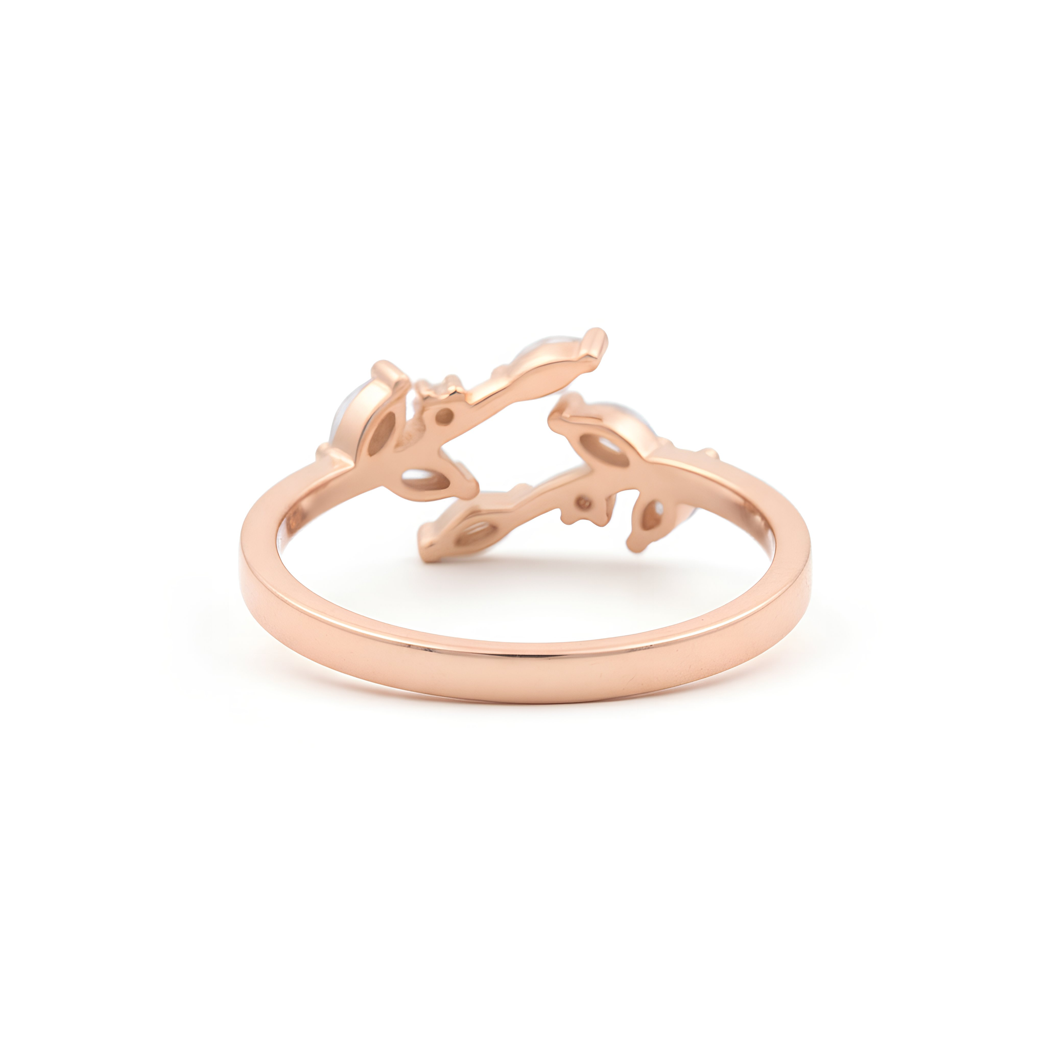 Rose gold flo design Toe-Rings