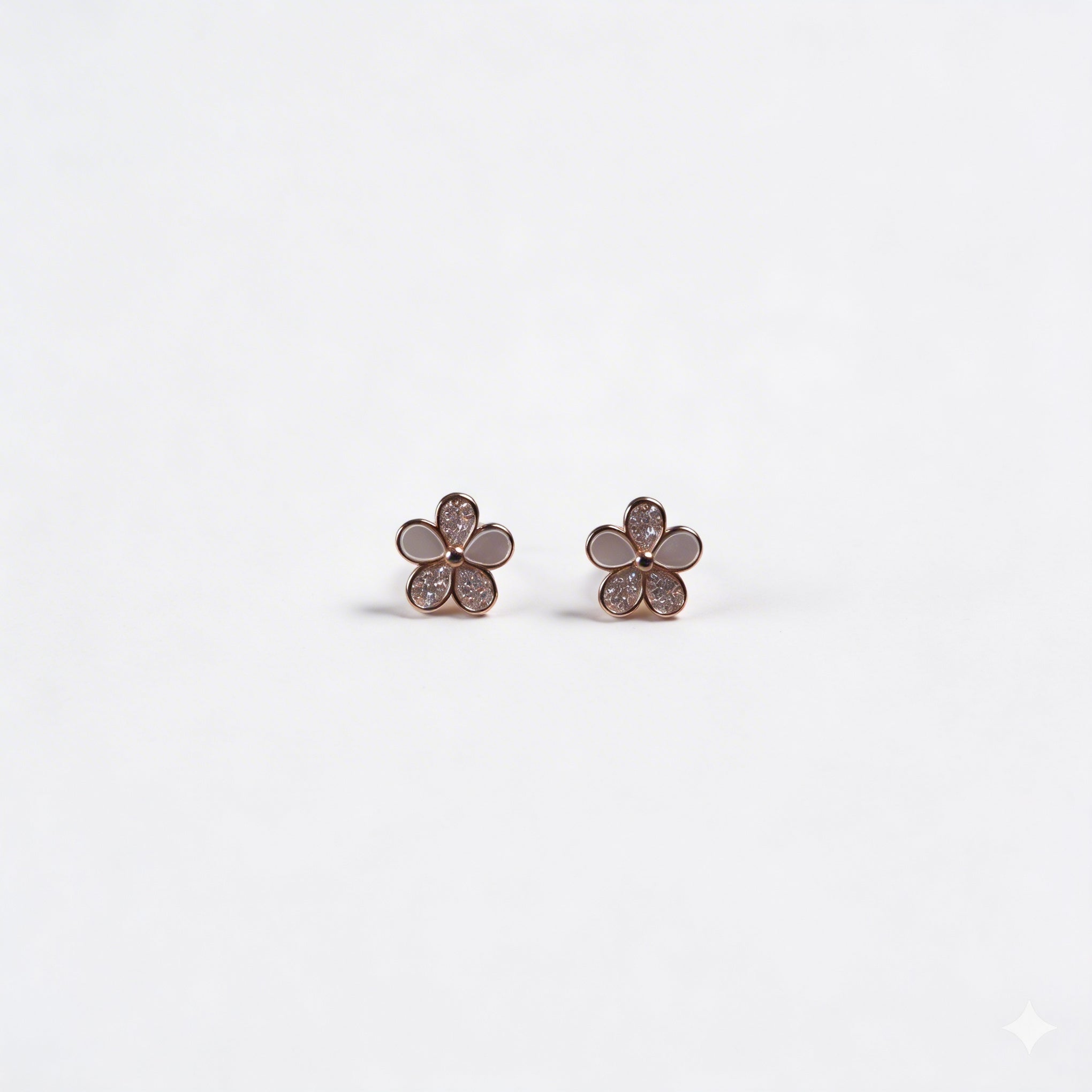 Rose Blossom Stud Earrings