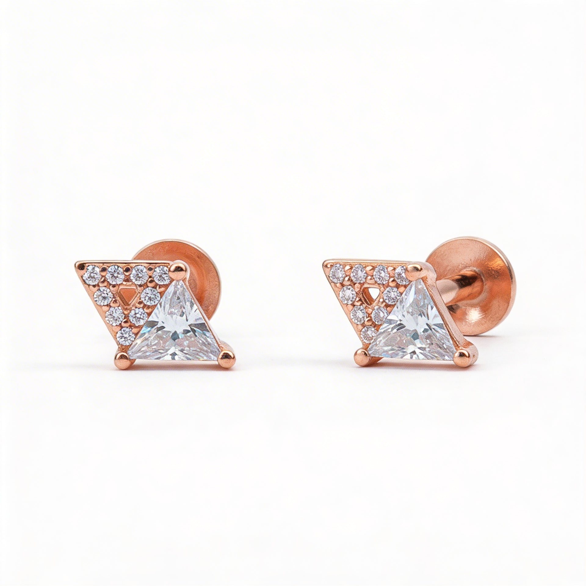 Diamond Triad Earing