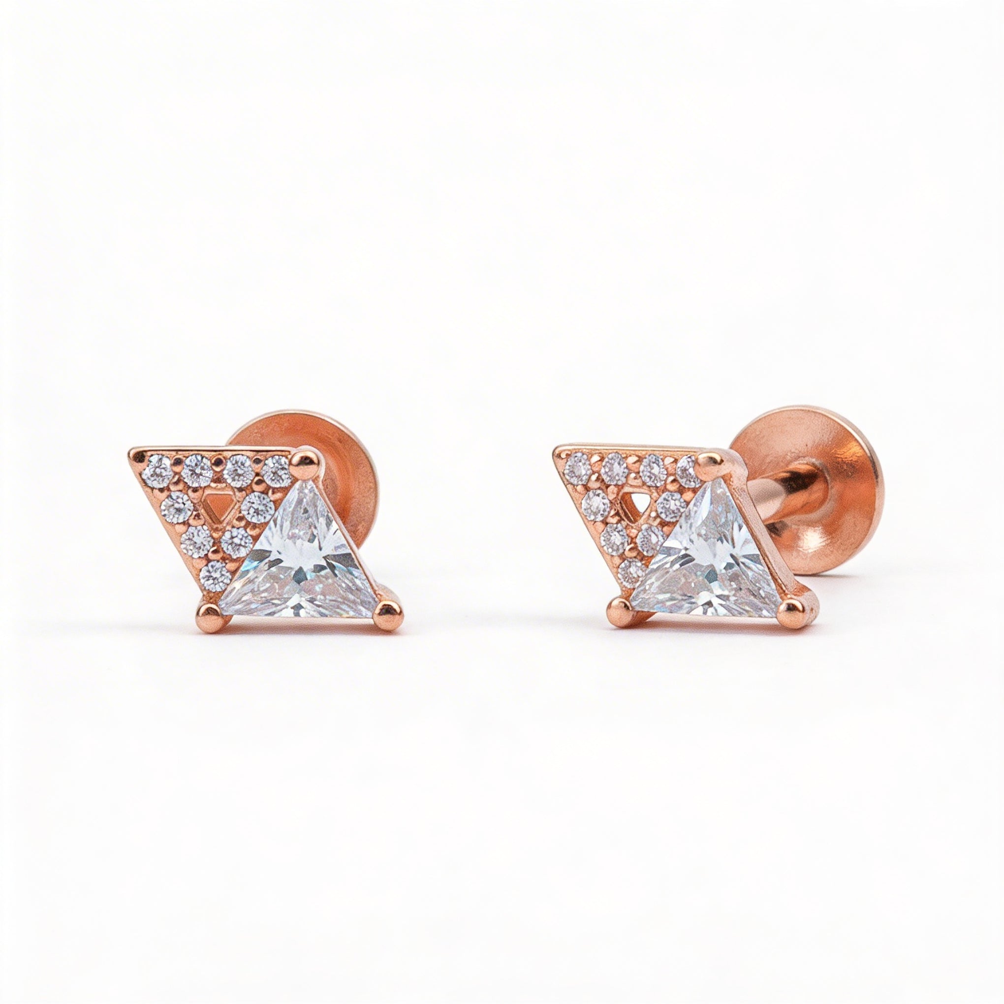 Diamond Triad Earing