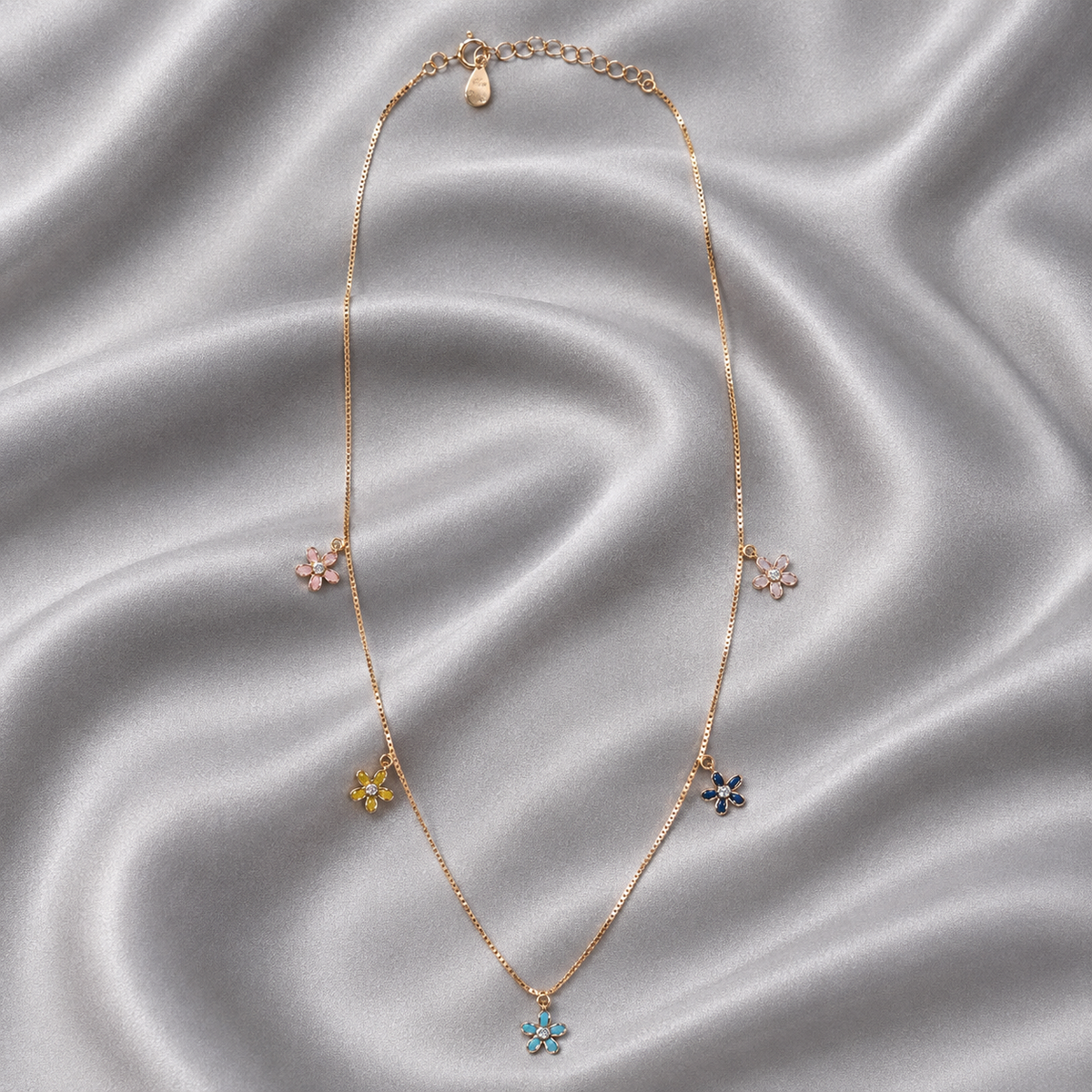 rose gold charm chain