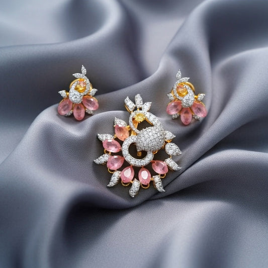 peacock jewelry set