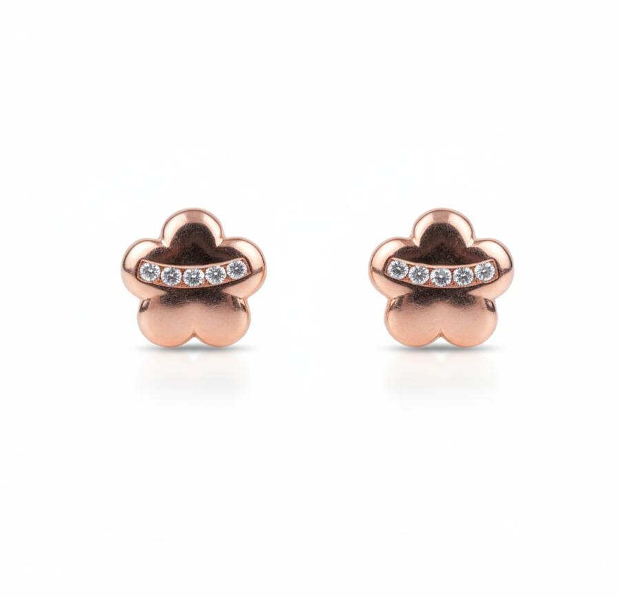 lightweight floral stud earrings