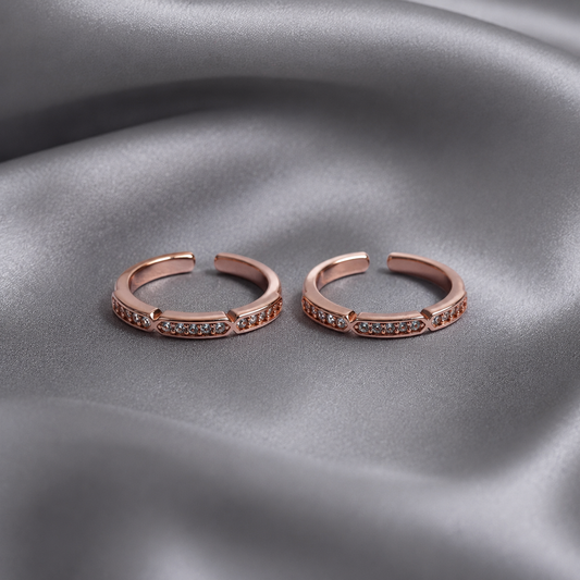 adjustable sterling silver toe ring