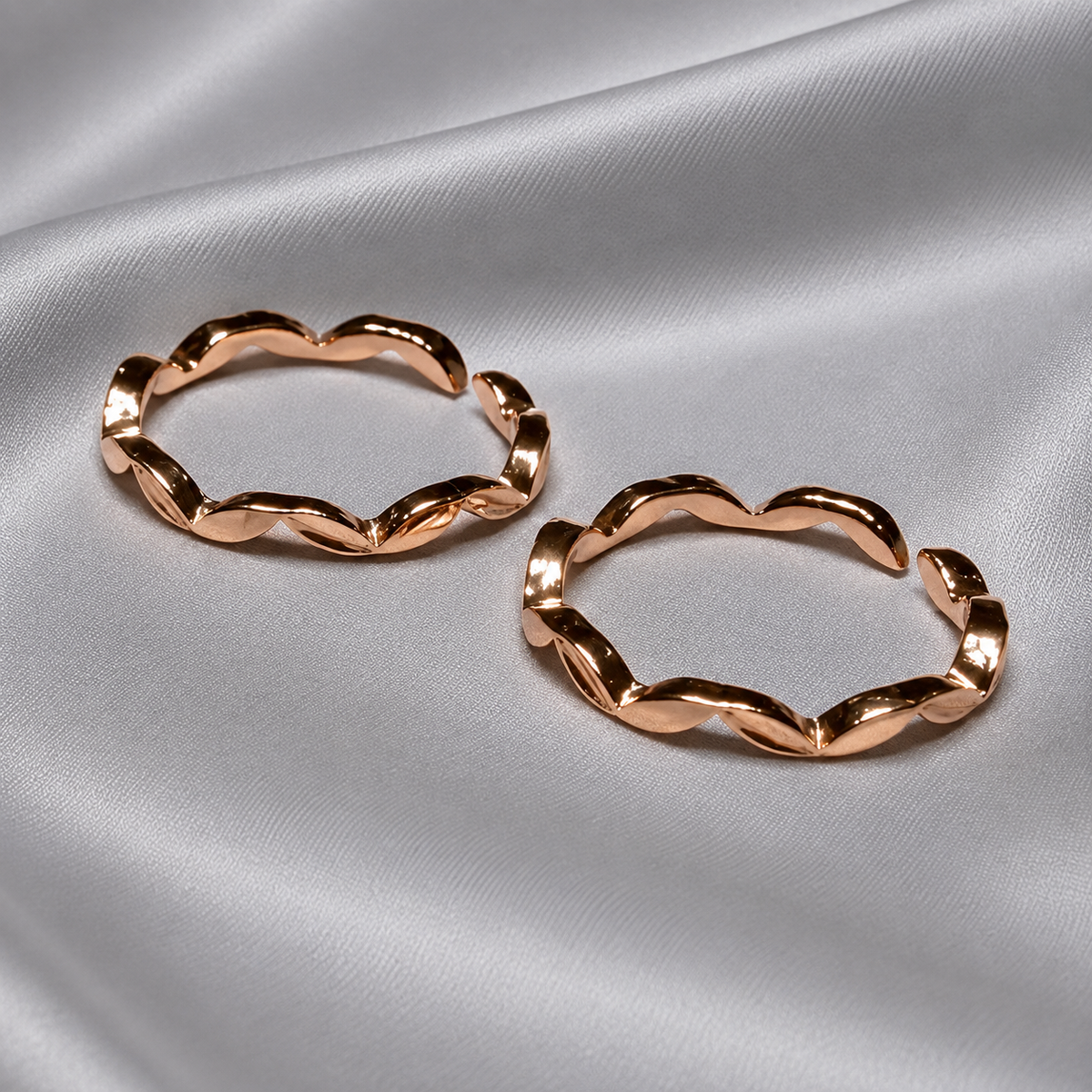 rose gold silver finish jewellery