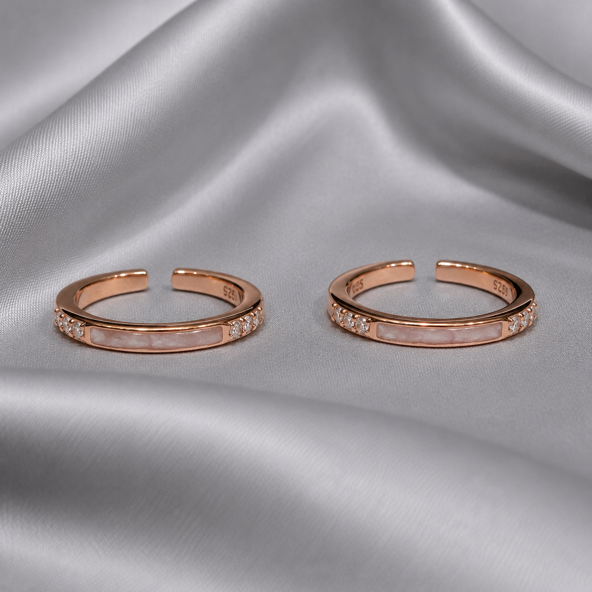 rose gold toe ring