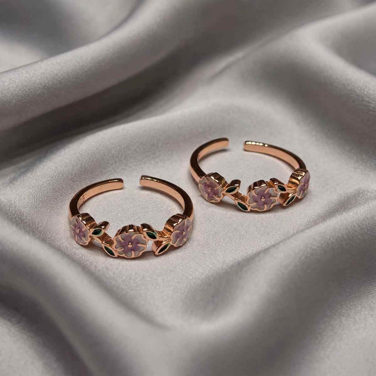 women's floral ring