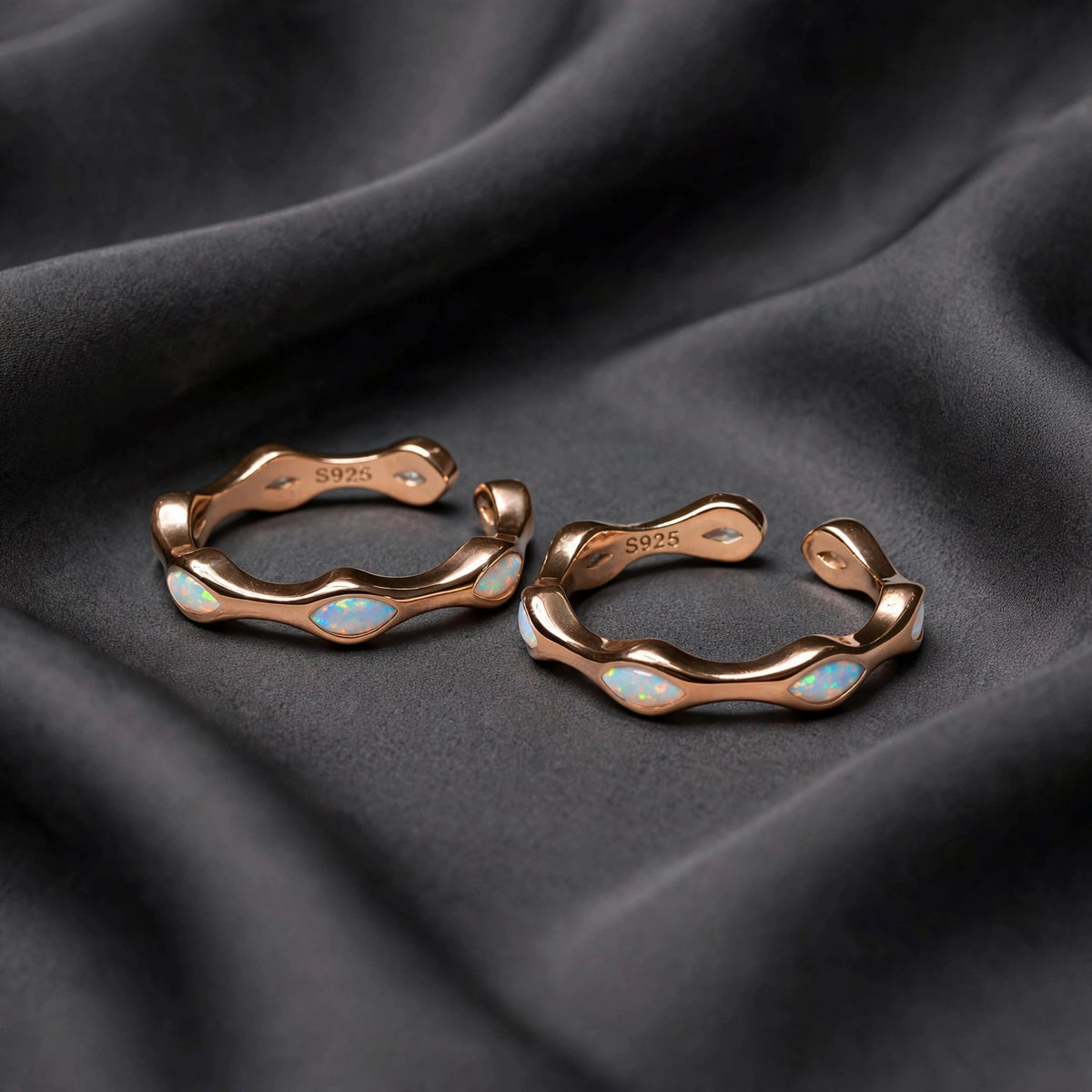 wavy toe jewelry