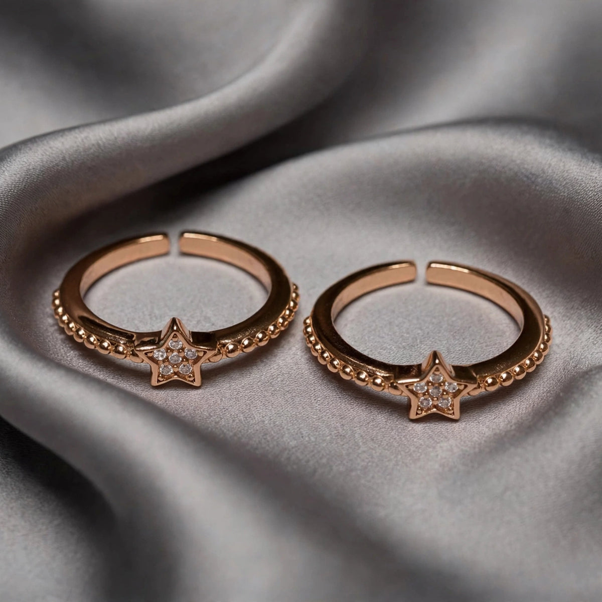polished rose gold jewelry