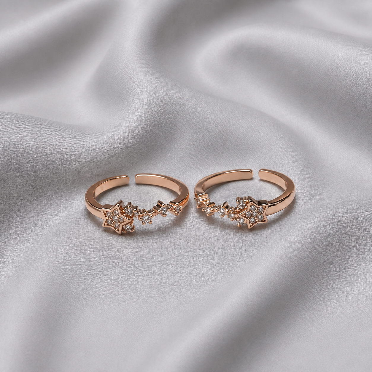 star design toe ring