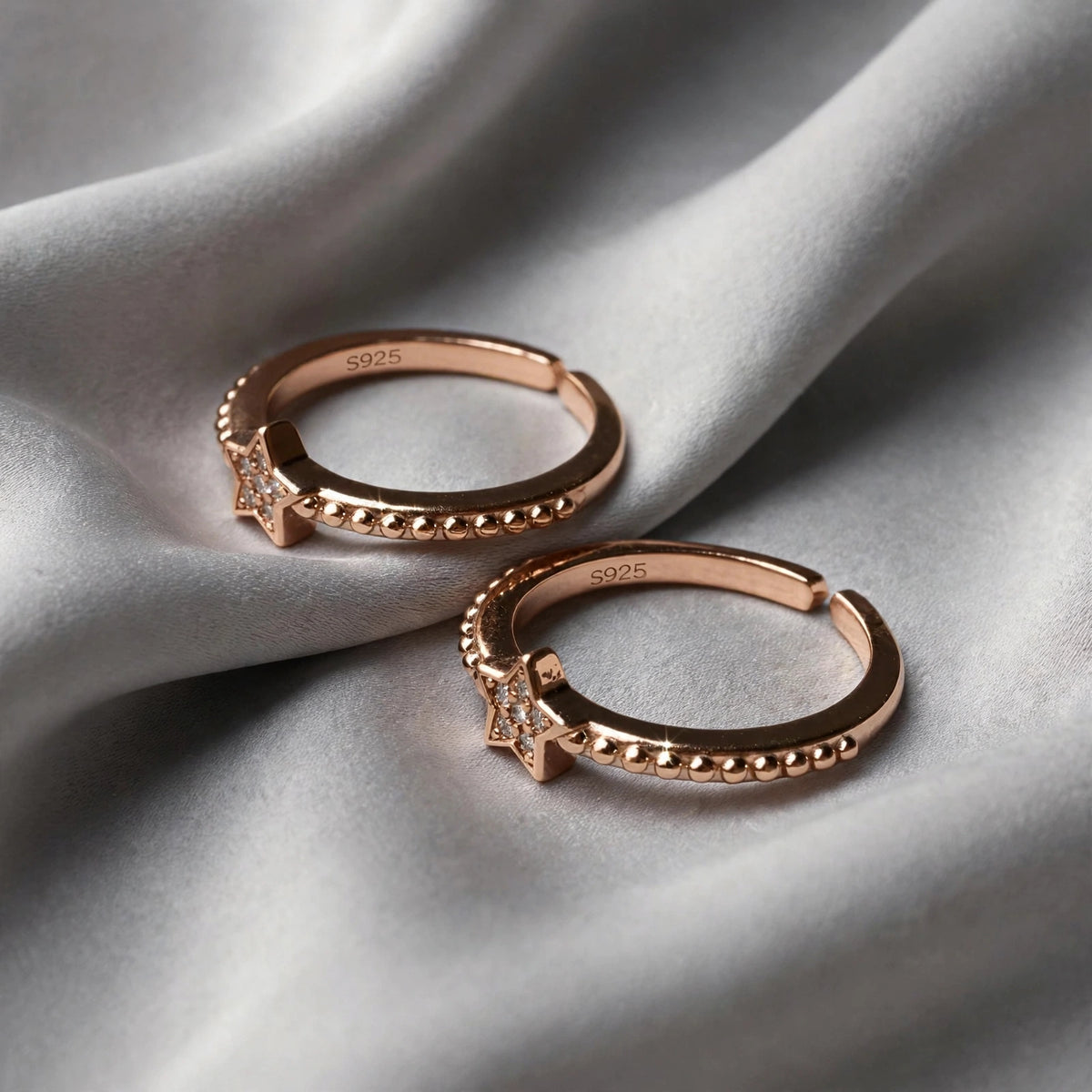 star design toe ring