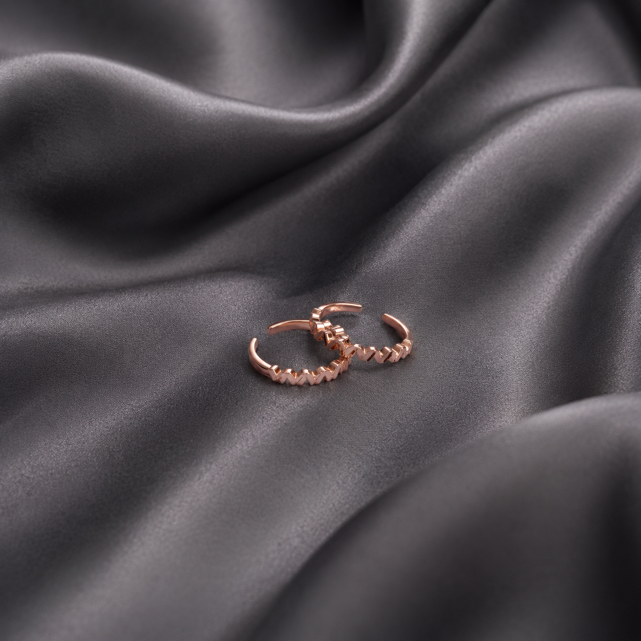 zigzag adjustable toe ring