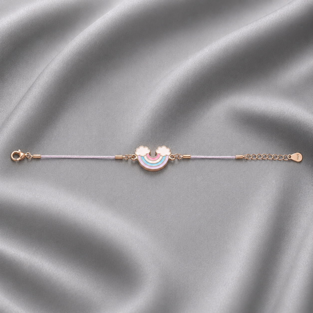 adjustable braided cord bracelet
