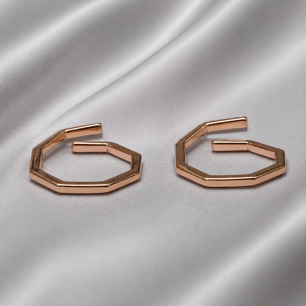 rose gold angular metti