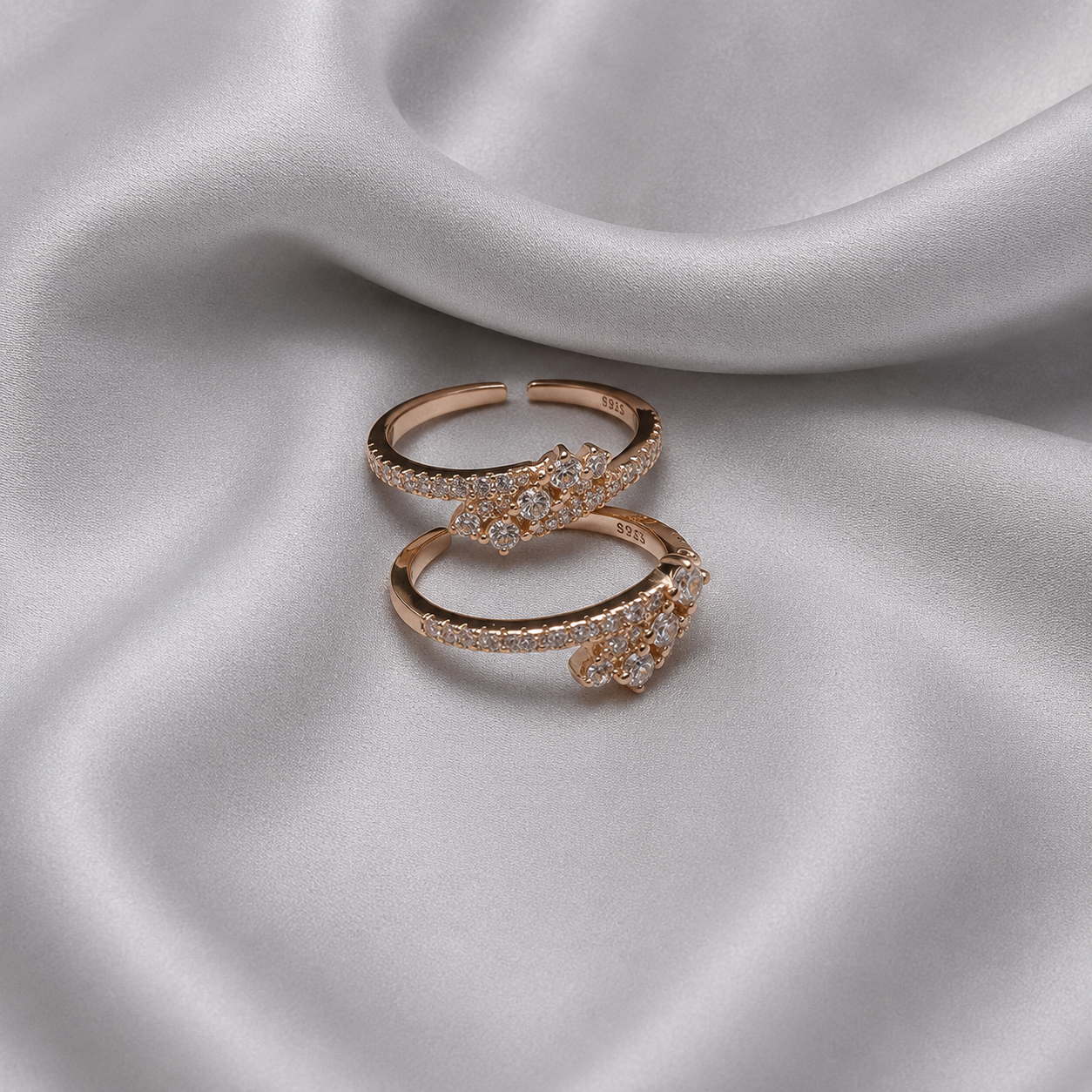 leaf design toe ring