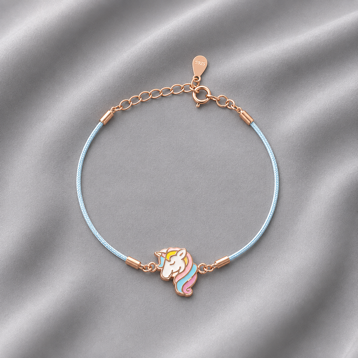 rose gold unicorn bracelet for everyday wear