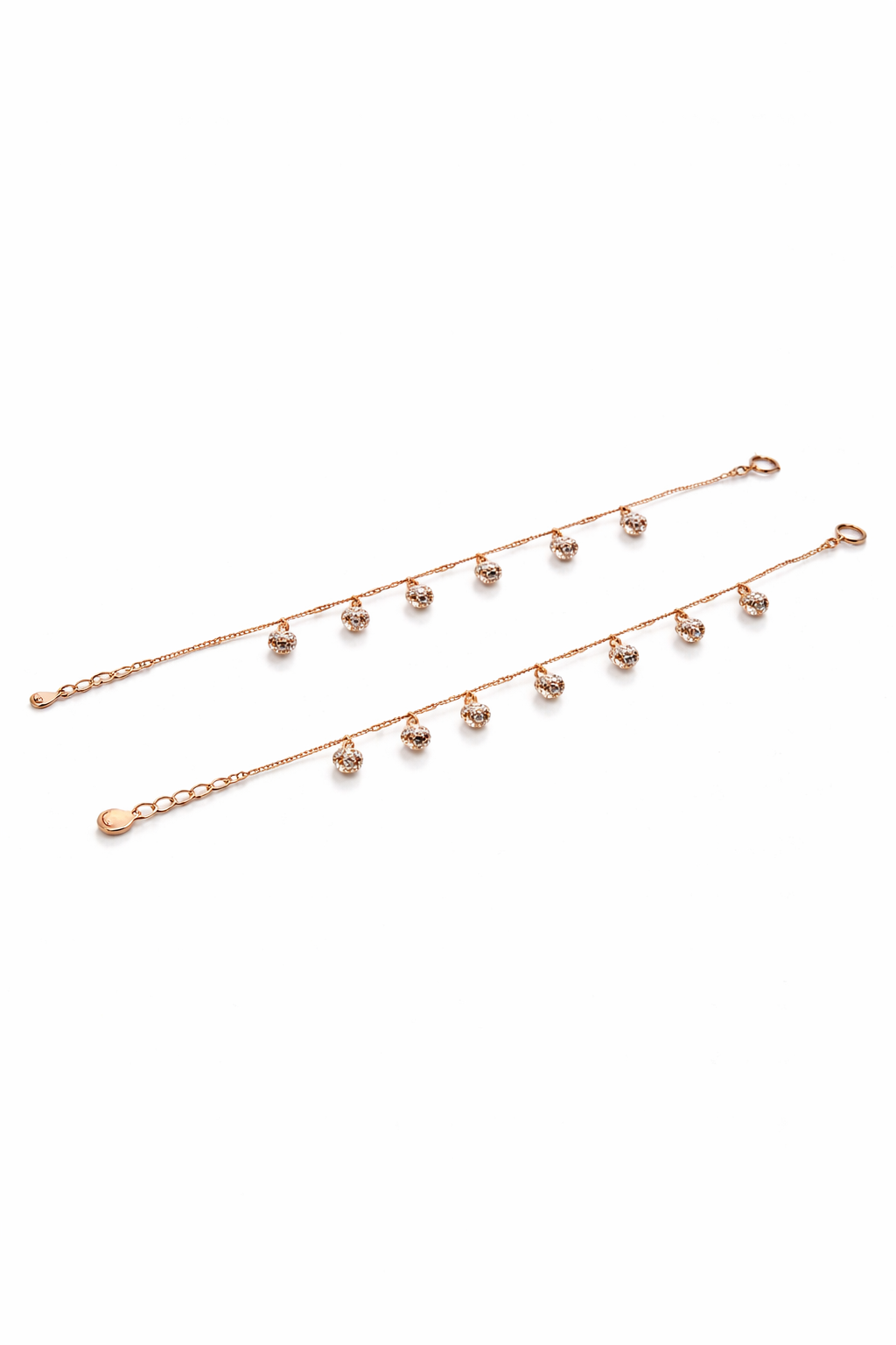 silver stone anklet